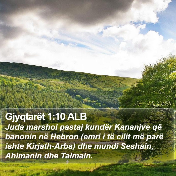 Gjyqtarët 1:10 ALB Bible Study