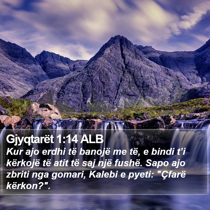 Gjyqtarët 1:14 ALB Bible Study