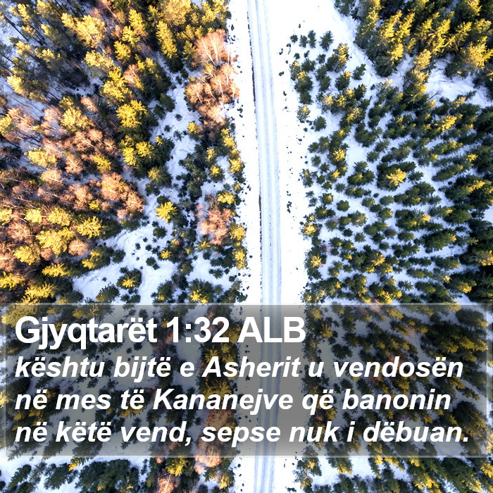 Gjyqtarët 1:32 ALB Bible Study