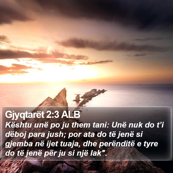 Gjyqtarët 2:3 ALB Bible Study