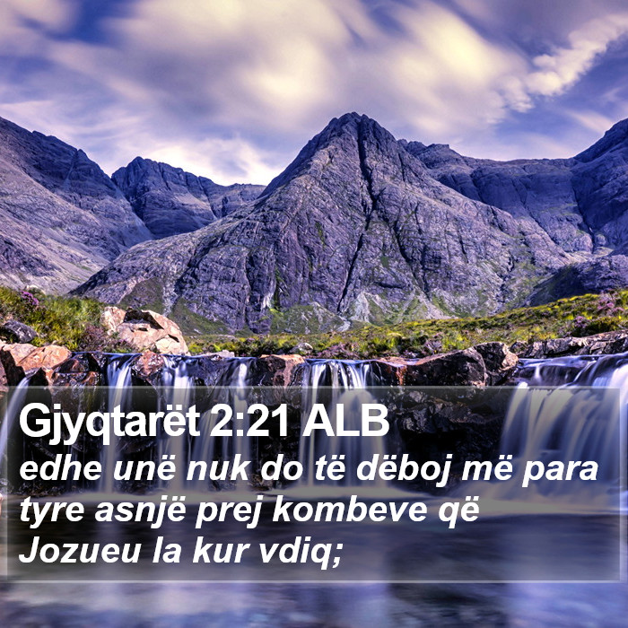 Gjyqtarët 2:21 ALB Bible Study