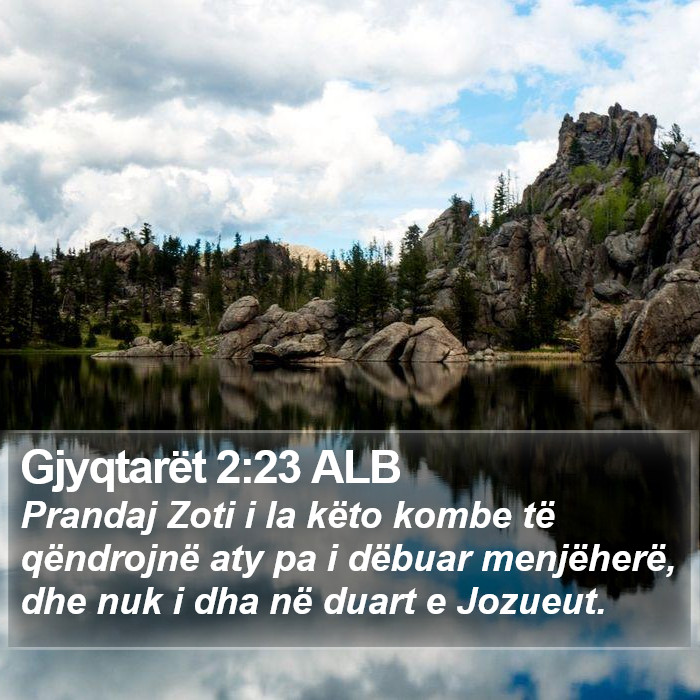 Gjyqtarët 2:23 ALB Bible Study
