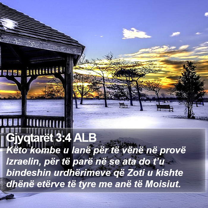 Gjyqtarët 3:4 ALB Bible Study