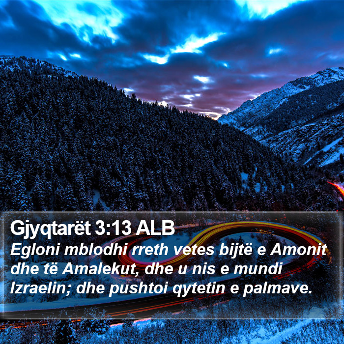 Gjyqtarët 3:13 ALB Bible Study