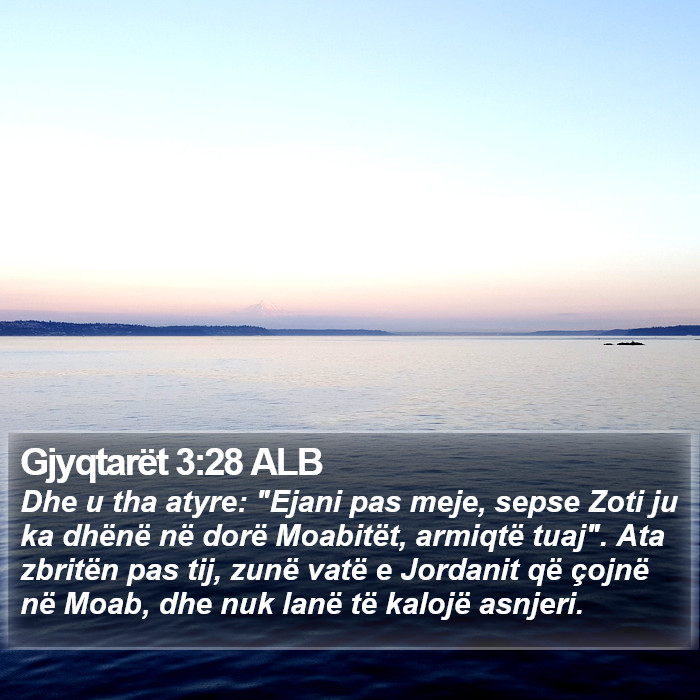 Gjyqtarët 3:28 ALB Bible Study