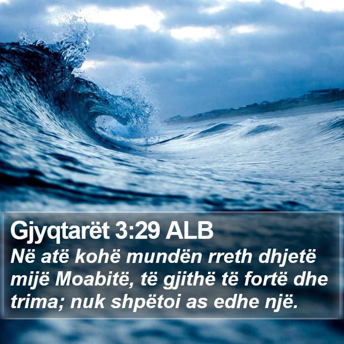 Gjyqtarët 3:29 ALB Bible Study