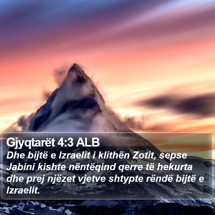 Gjyqtarët 4:3 ALB Bible Study