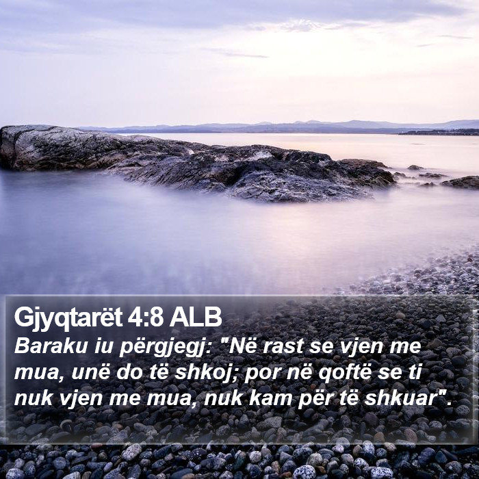 Gjyqtarët 4:8 ALB Bible Study