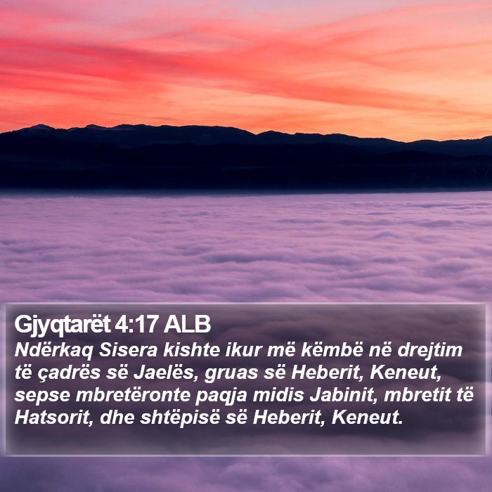 Gjyqtarët 4:17 ALB Bible Study