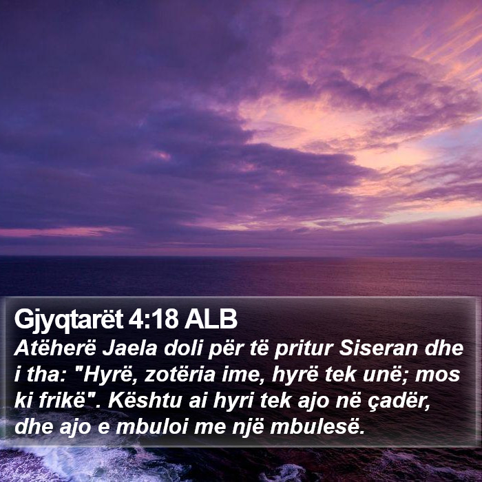 Gjyqtarët 4:18 ALB Bible Study