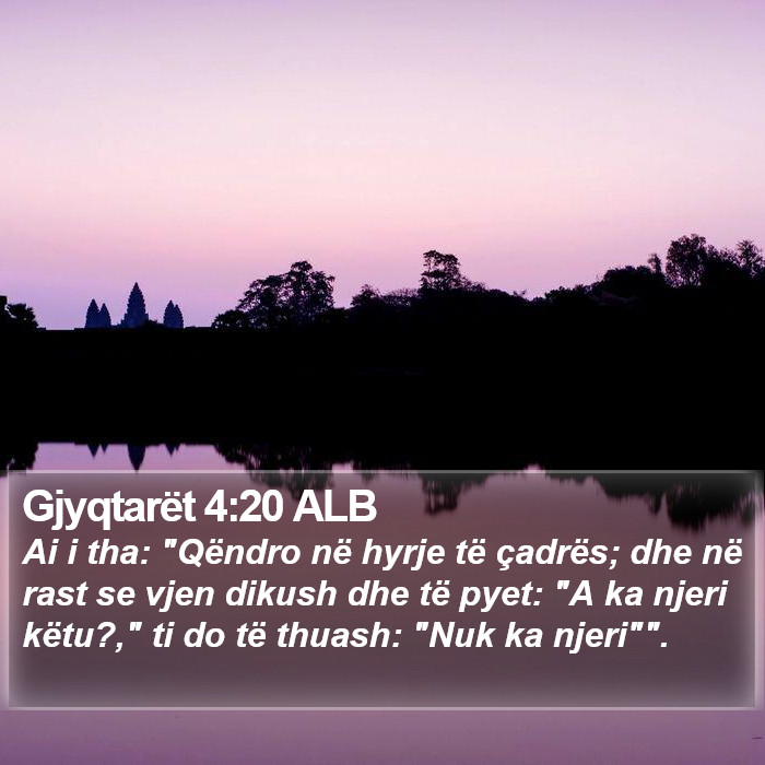 Gjyqtarët 4:20 ALB Bible Study