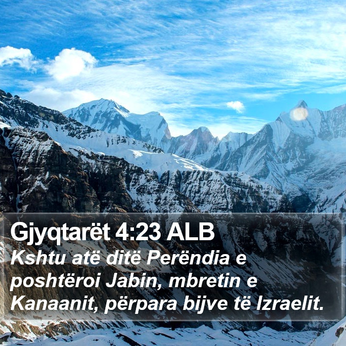 Gjyqtarët 4:23 ALB Bible Study