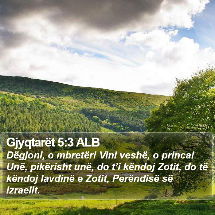 Gjyqtarët 5:3 ALB Bible Study