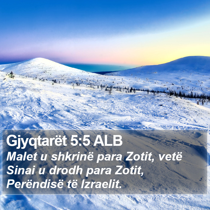 Gjyqtarët 5:5 ALB Bible Study