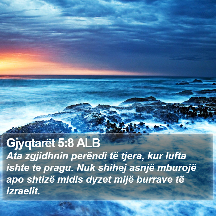 Gjyqtarët 5:8 ALB Bible Study