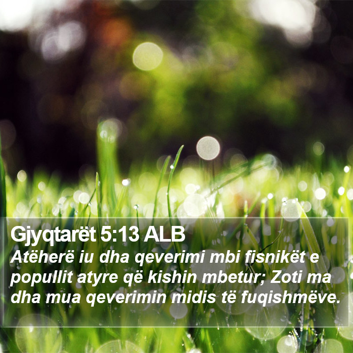 Gjyqtarët 5:13 ALB Bible Study