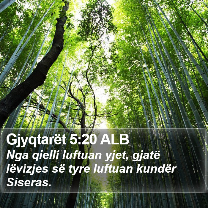 Gjyqtarët 5:20 ALB Bible Study