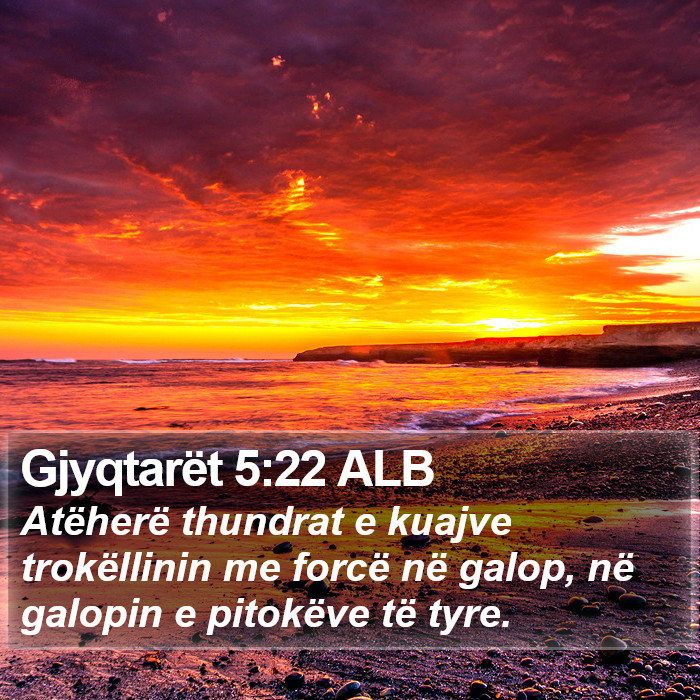 Gjyqtarët 5:22 ALB Bible Study