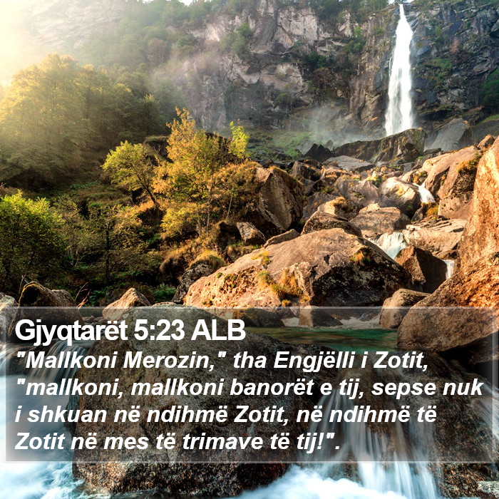 Gjyqtarët 5:23 ALB Bible Study