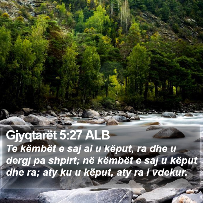 Gjyqtarët 5:27 ALB Bible Study