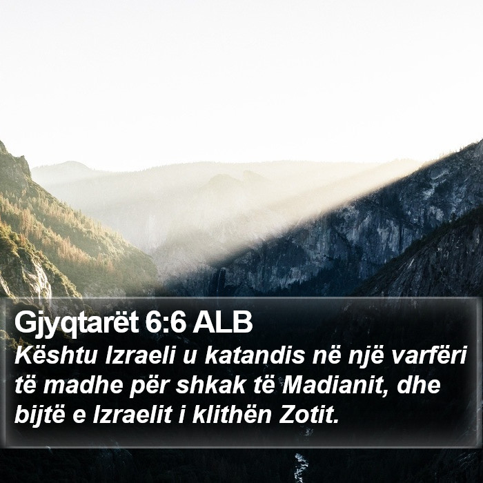 Gjyqtarët 6:6 ALB Bible Study
