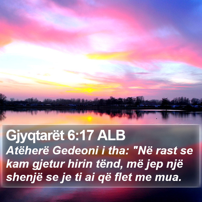 Gjyqtarët 6:17 ALB Bible Study