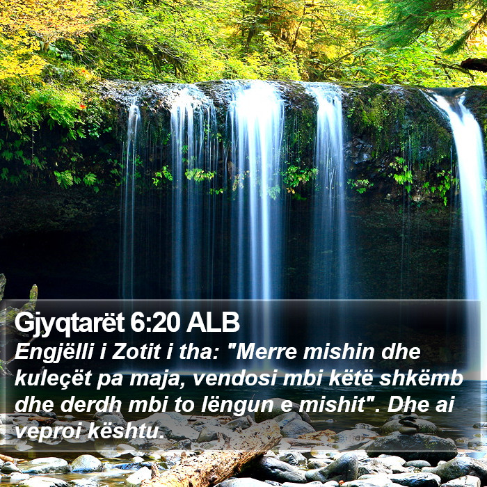 Gjyqtarët 6:20 ALB Bible Study