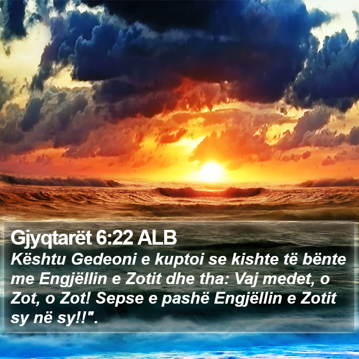 Gjyqtarët 6:22 ALB Bible Study
