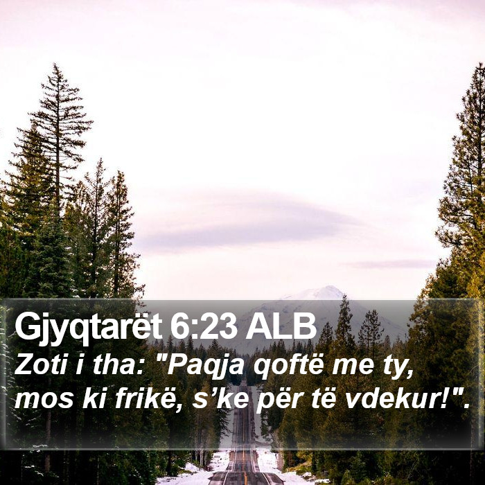 Gjyqtarët 6:23 ALB Bible Study