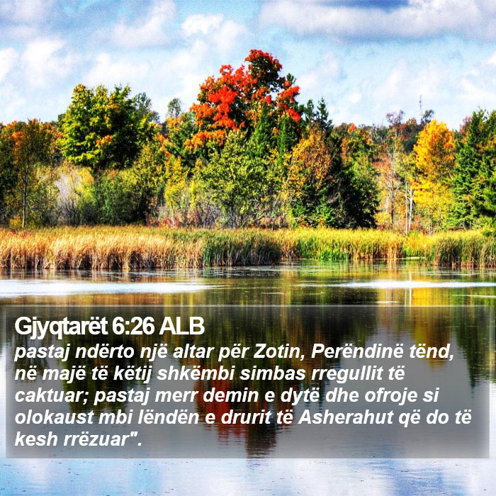 Gjyqtarët 6:26 ALB Bible Study