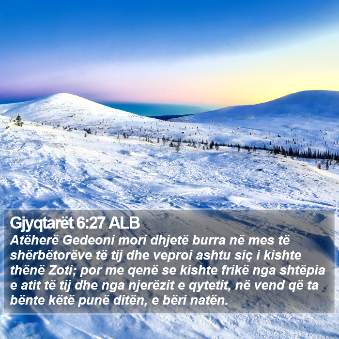 Gjyqtarët 6:27 ALB Bible Study