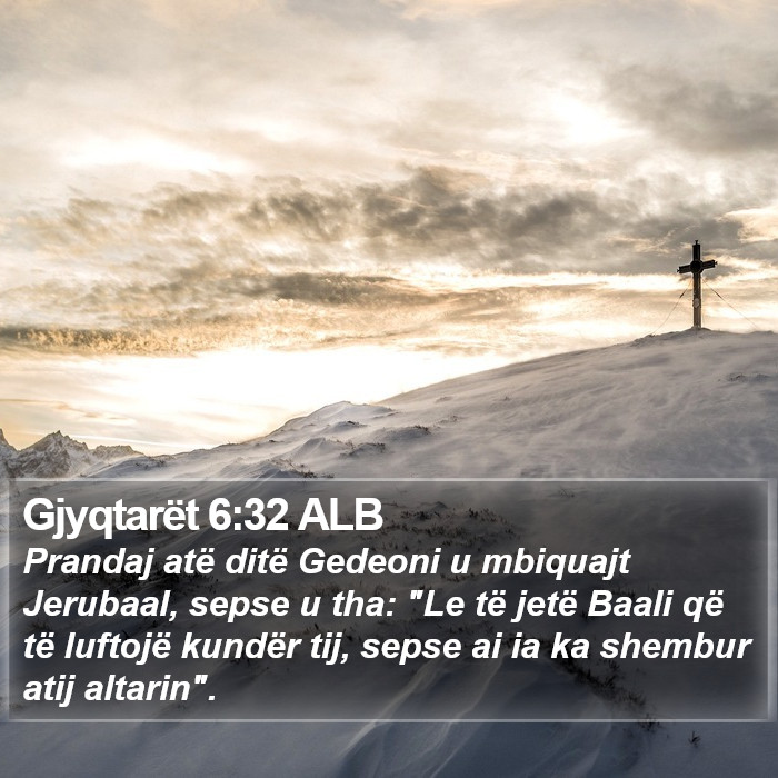 Gjyqtarët 6:32 ALB Bible Study