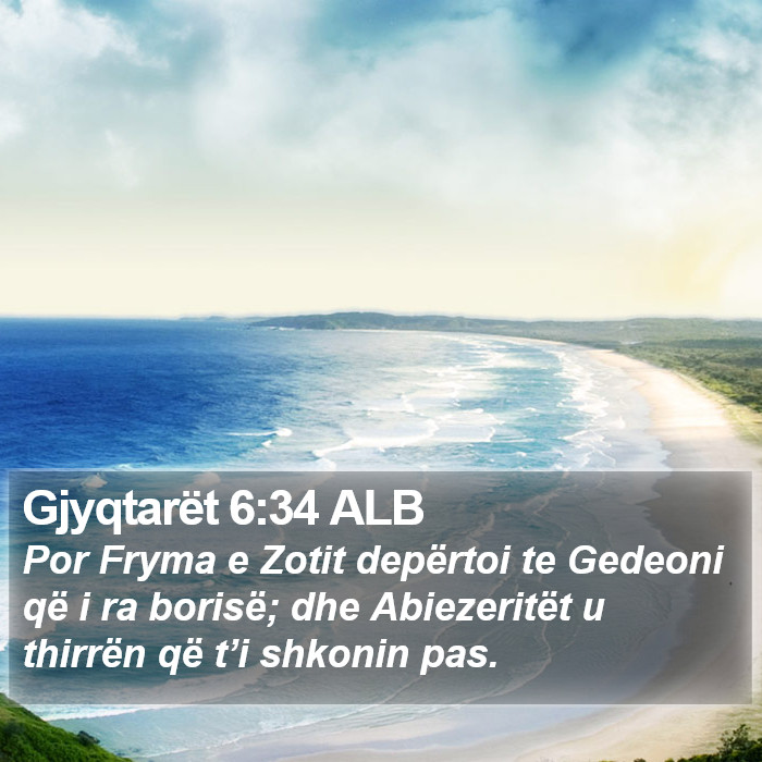 Gjyqtarët 6:34 ALB Bible Study