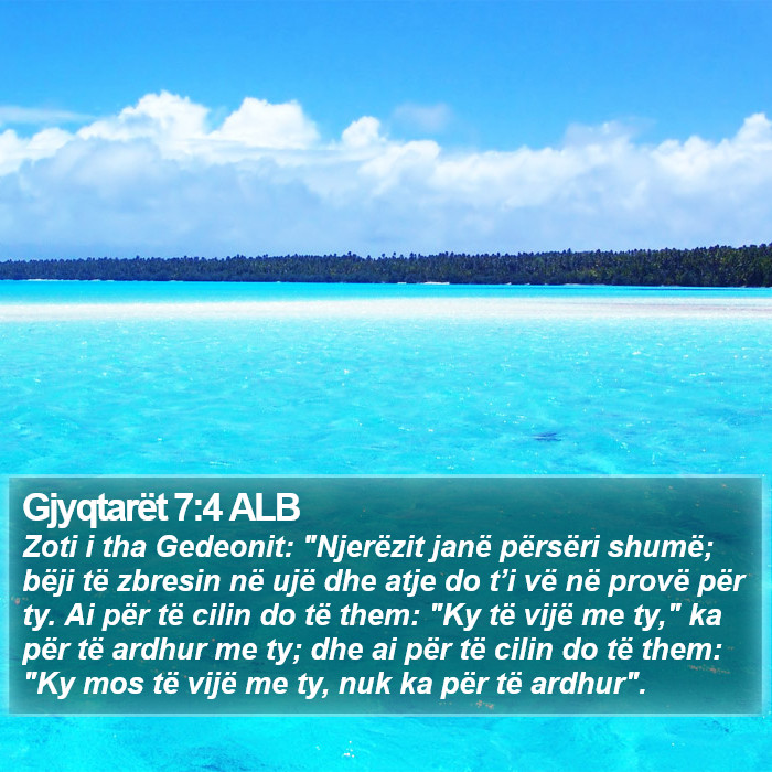 Gjyqtarët 7:4 ALB Bible Study