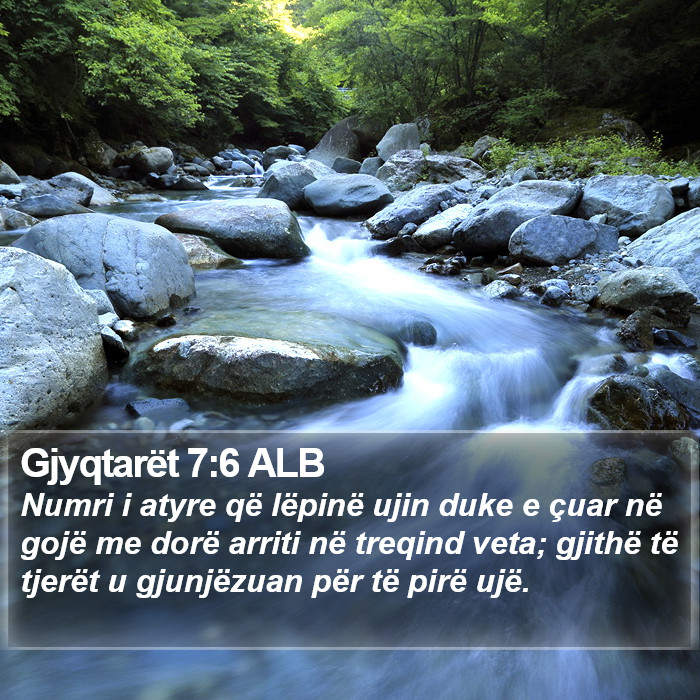 Gjyqtarët 7:6 ALB Bible Study