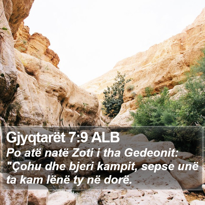 Gjyqtarët 7:9 ALB Bible Study