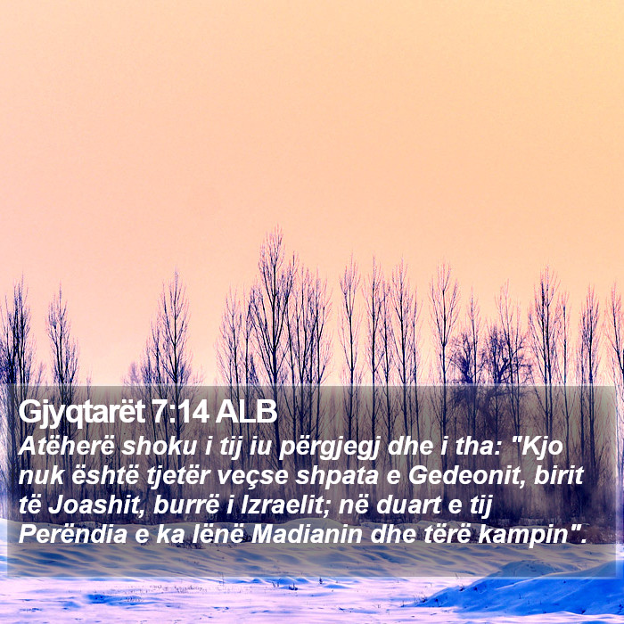 Gjyqtarët 7:14 ALB Bible Study