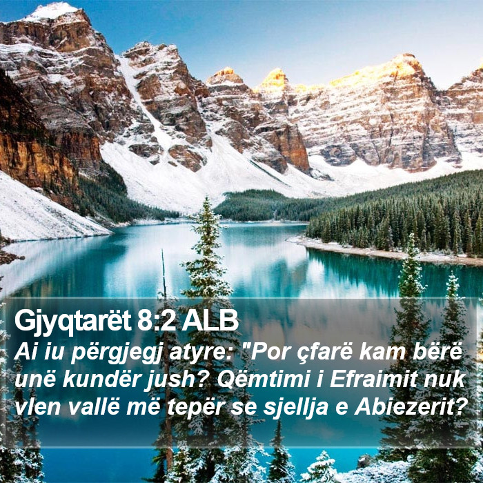 Gjyqtarët 8:2 ALB Bible Study