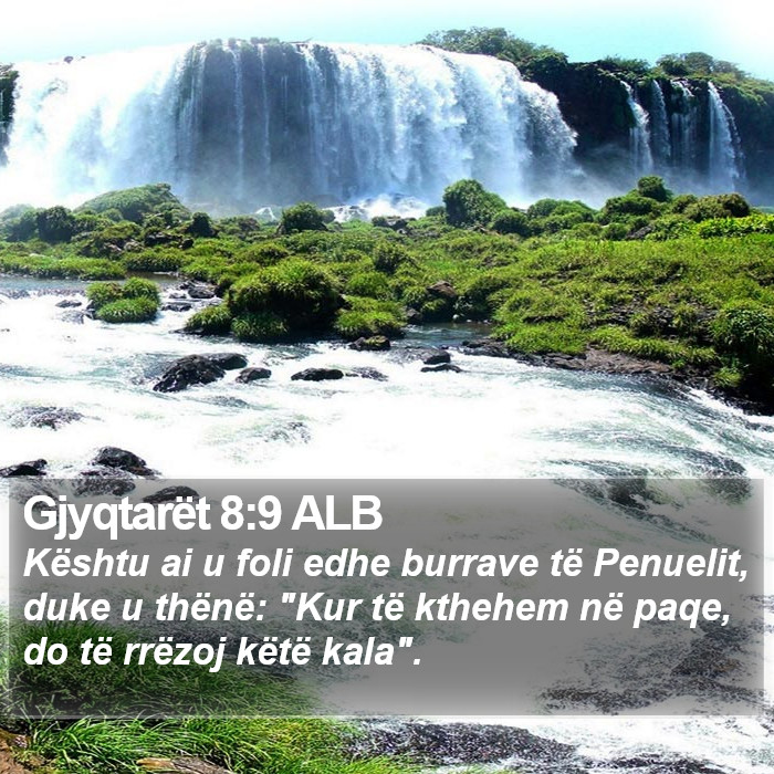 Gjyqtarët 8:9 ALB Bible Study