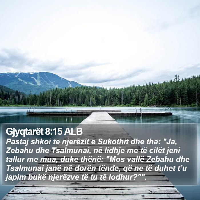 Gjyqtarët 8:15 ALB Bible Study