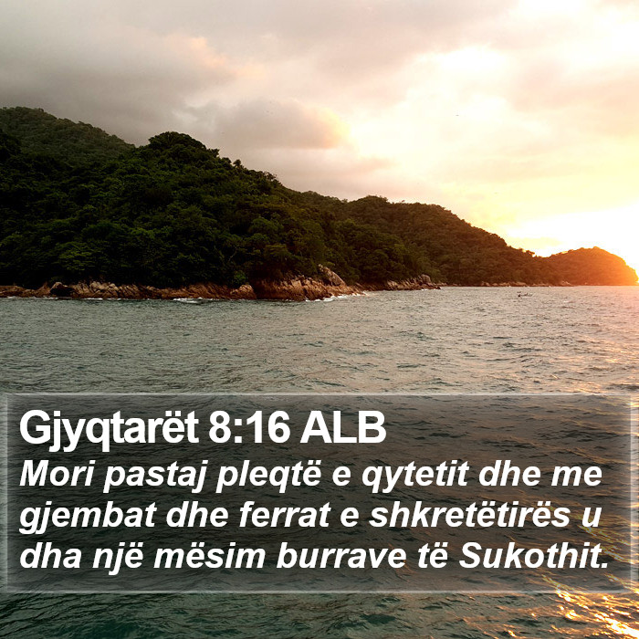 Gjyqtarët 8:16 ALB Bible Study