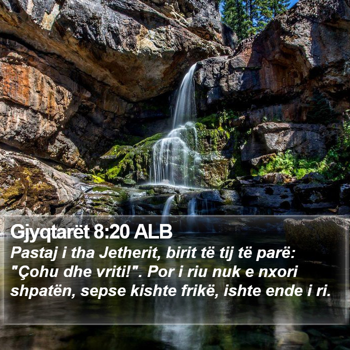 Gjyqtarët 8:20 ALB Bible Study