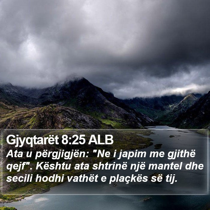 Gjyqtarët 8:25 ALB Bible Study