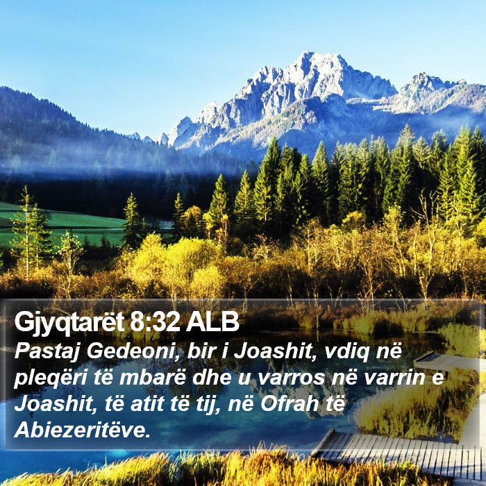 Gjyqtarët 8:32 ALB Bible Study