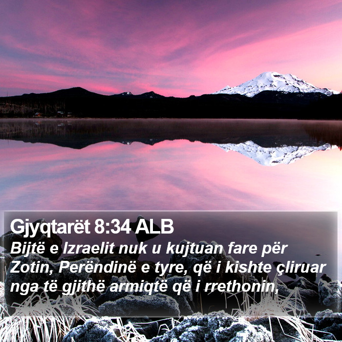 Gjyqtarët 8:34 ALB Bible Study