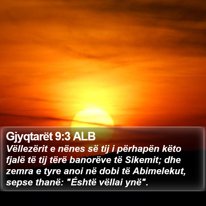 Gjyqtarët 9:3 ALB Bible Study