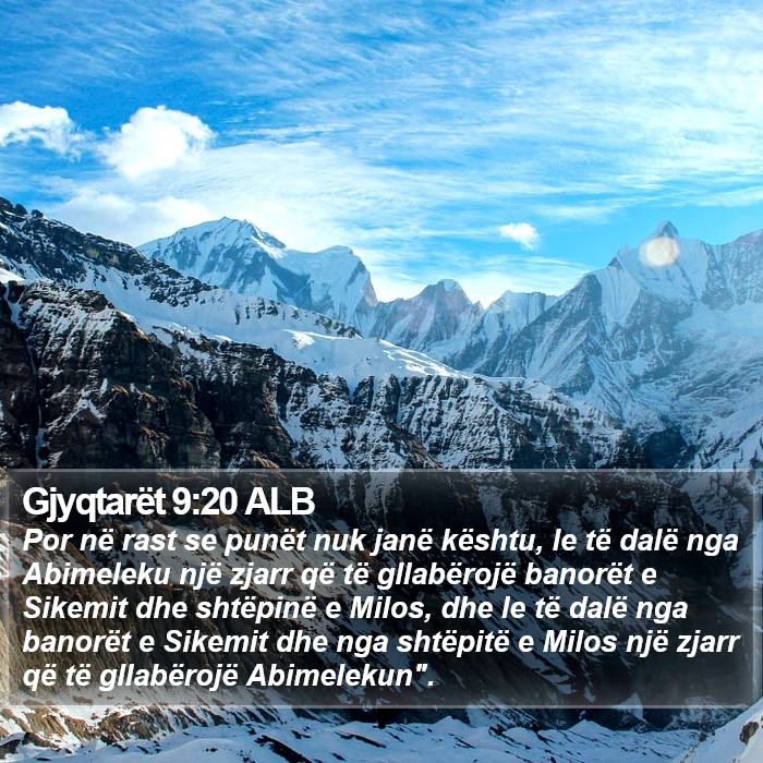 Gjyqtarët 9:20 ALB Bible Study