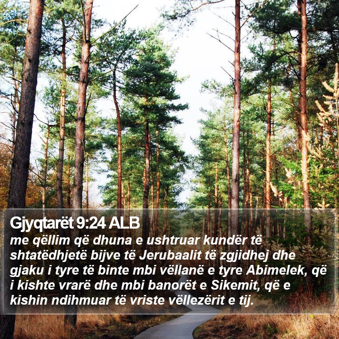Gjyqtarët 9:24 ALB Bible Study