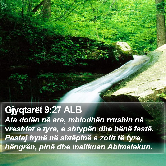 Gjyqtarët 9:27 ALB Bible Study