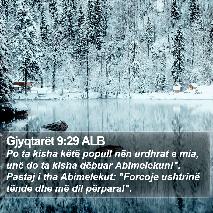 Gjyqtarët 9:29 ALB Bible Study